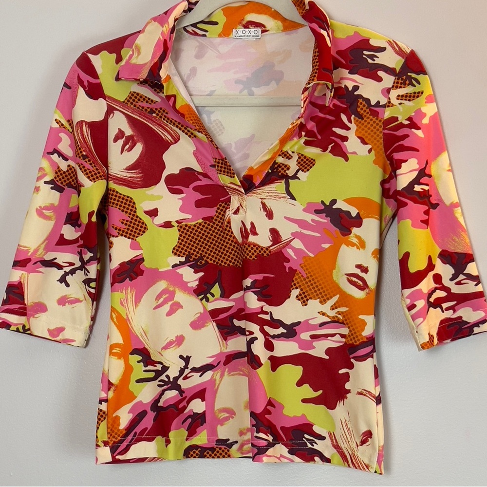 Unique 90s club kid top